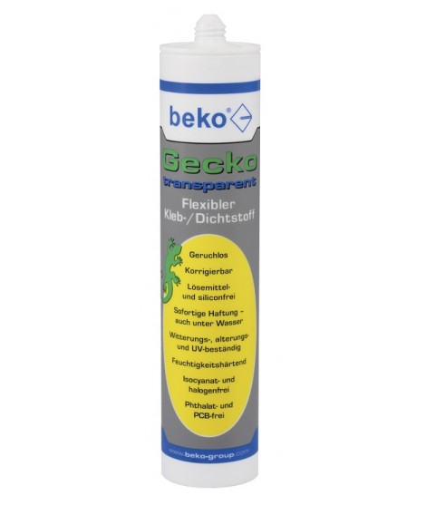 BEKO® Flexibler Kleb- / Dichtstoff Gecko
