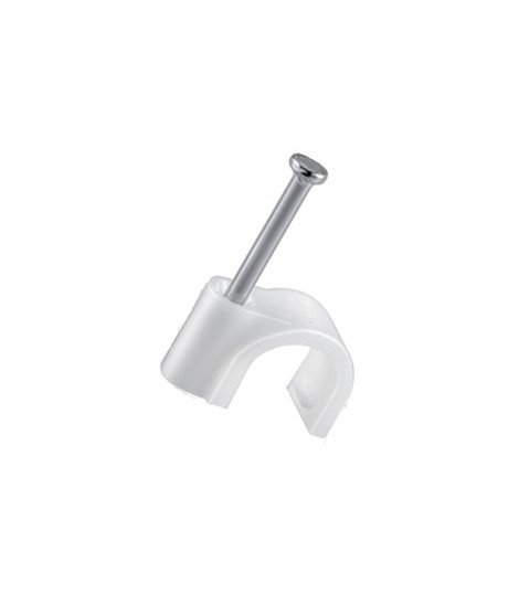 Kabelschelle Kunststoff mit Stahlnagel