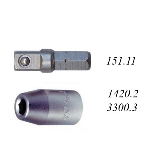 Bit-Adapter + Verbindungsstücke