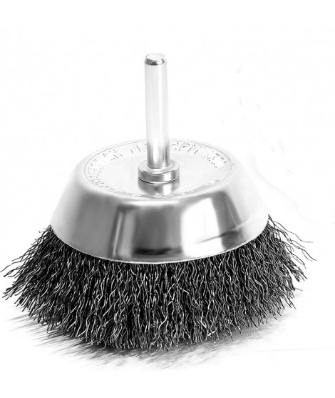 Topfstahldrahtbürste mit Stift
