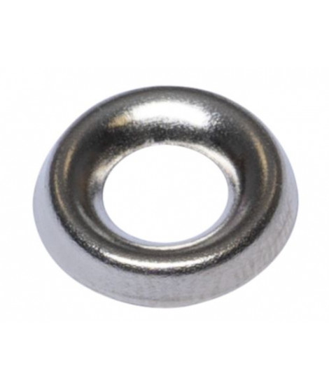 Rosetten gestanzt, Messing vernickelt offen